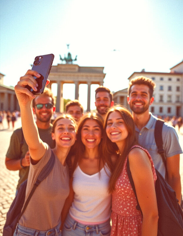 freunde spielen mytabgame Abenteuer in berlin
